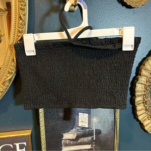 NWT! Black ribbed tube top